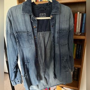 ZARA Denim Botton Down